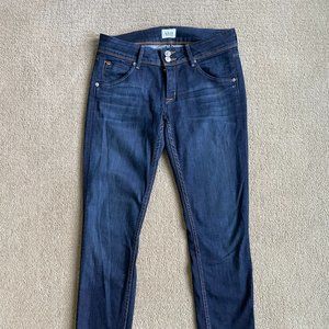 Low-Rise Hudson Skinny Jeans Medium Wash - Size 27